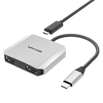 WAVLINK adaptor HDMI 3 în 1 cu hub de alimentare de 87W pentru HDMI dual 4K@60Hz, model UHP510Pro