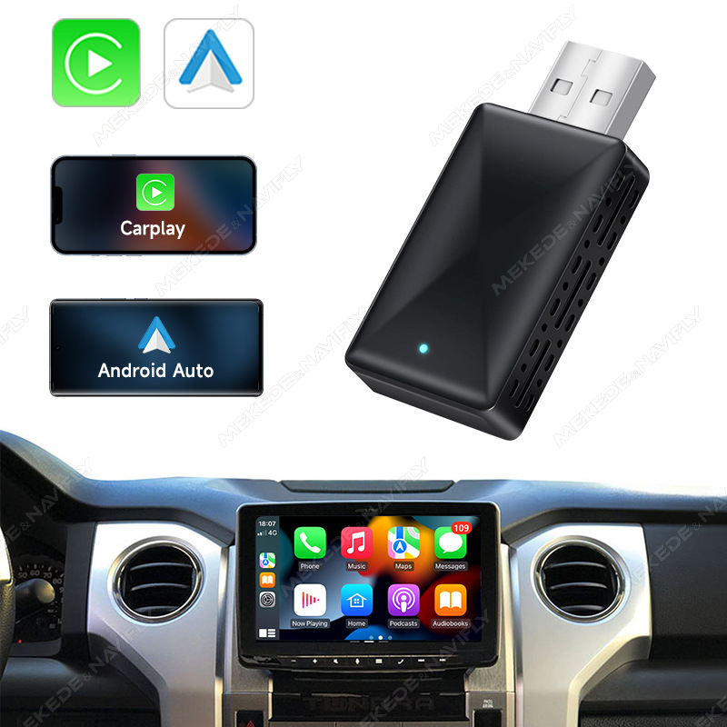 CarPlay juhtmevaba autoadapter, kaablilt juhtmevabasse konverterisse, 12V toide, MEKEDE, 1-aastane garantii