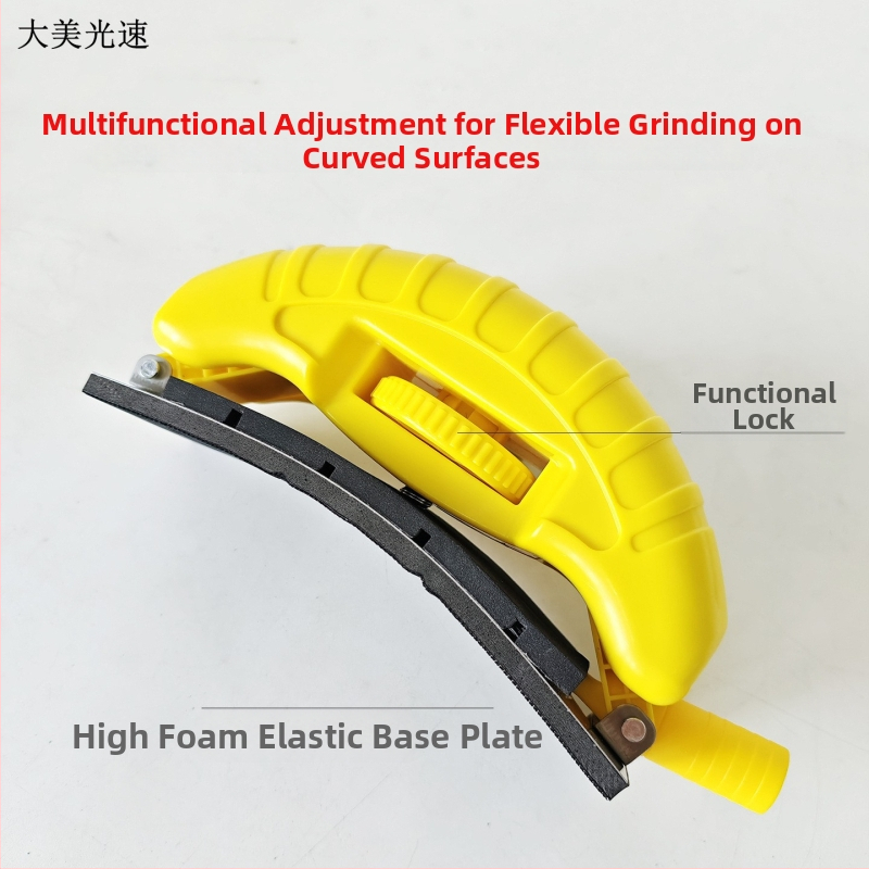 Rokas slīpēšanas dēlis ar smilšpapīru, elastīgs, regulējams taisnstūra-āru forma, Nr. 2, Damei Guangsu