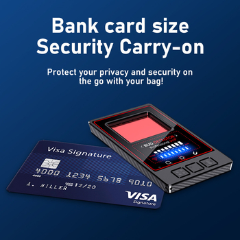 Detector wireless pentru lentilele camerei – monitorizare anti-spion, detectare infraroșu, detecție semnal de alarmă; moduri de alarmă: sonerie, vibrație; bandă de frecvență: 1-6.5; interval de funcționare: 0.1-10; tensiune: 5V