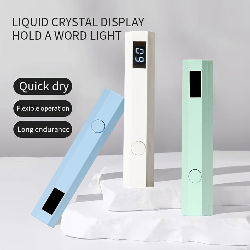 Lampa na sušenie nechtov, osmiuholníkového tvaru, prenosná, batériová, model 8806