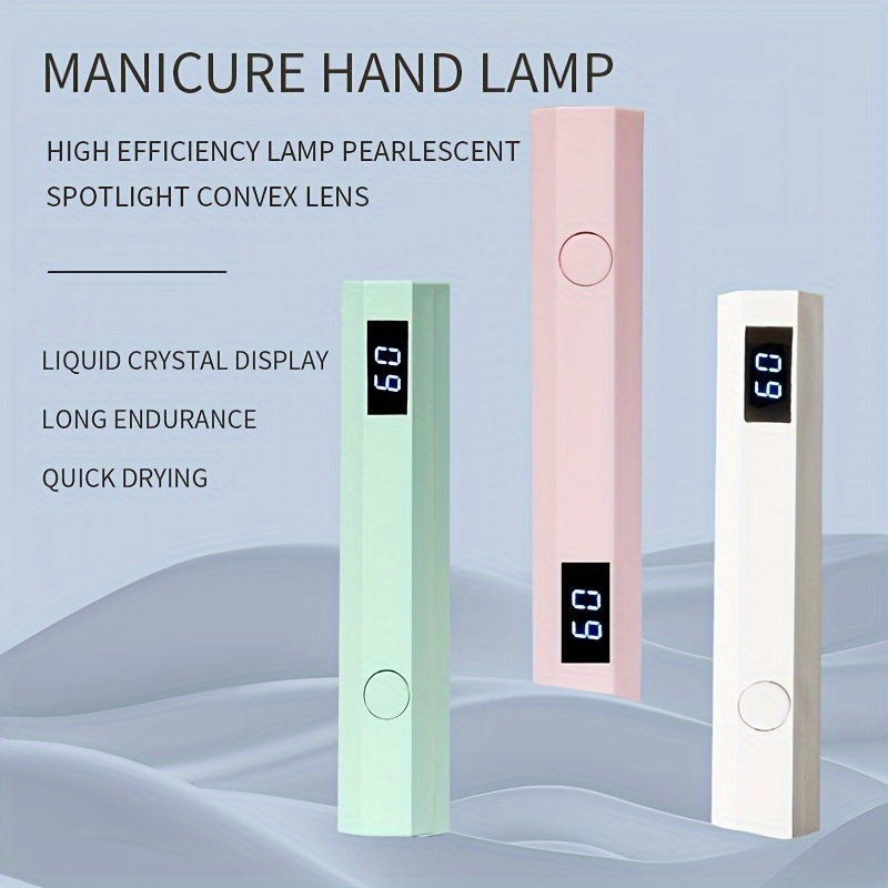Lampa na sušenie nechtov, osmiuholníkového tvaru, prenosná, batériová, model 8806