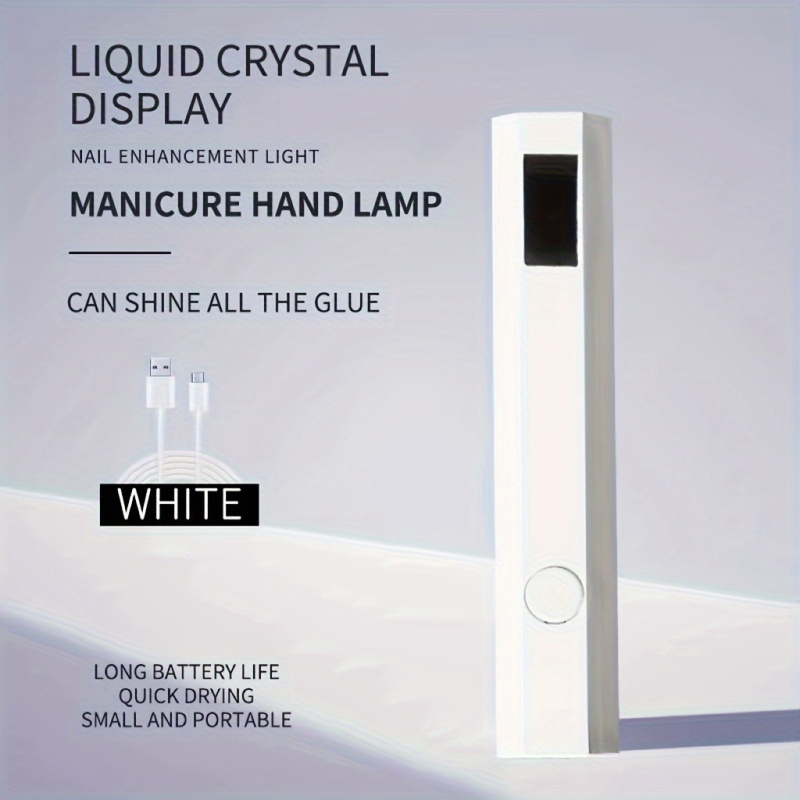 Lampa na sušenie nechtov, osmiuholníkového tvaru, prenosná, batériová, model 8806