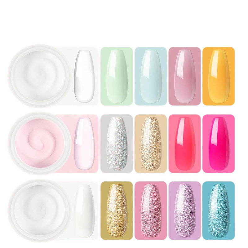 Začiatočnícky set na nechtovú dekoráciu – nástroje z plastu a nerezovej ocele, 490 g, model D033; zahŕňa pilník na kožičku, leštiaci nástroj na povrch nechtov a set na úpravu nechtov