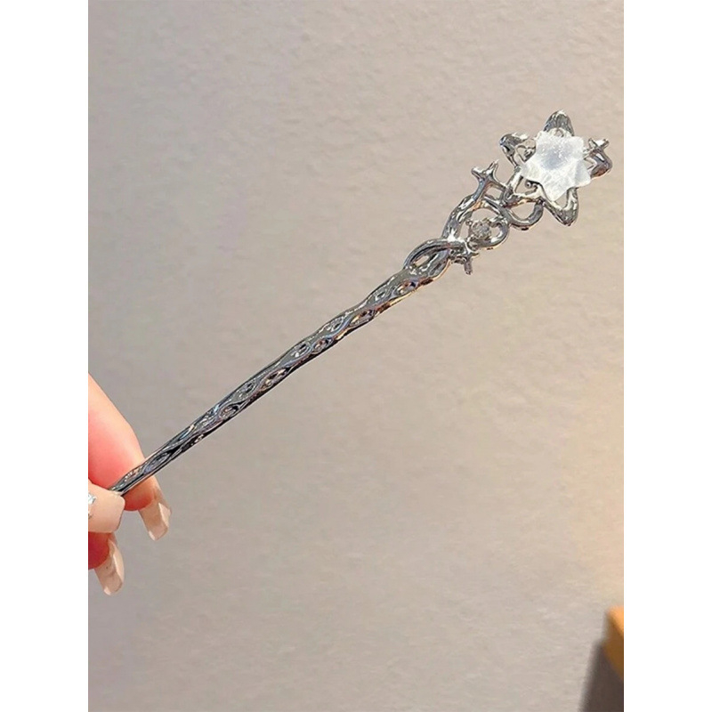 Star Hair Clip és Moon Hairpin, Modern kínai stílus, Típus: csat, Anyag: Red Bean, Termékkód: sh42430063, Kiadás: 2025 téli szezon, Kizárólagos határon átívelő export