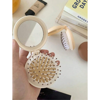 Csomók oldására szolgáló hajkefe légpárnával – Macaron stílus, kód sh21964801; kategória Buckle; anyag Red Bean; szezon téli 2025