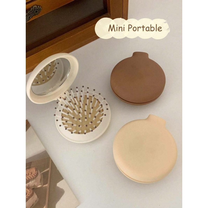 Csomók oldására szolgáló hajkefe légpárnával – Macaron stílus, kód sh21964801; kategória Buckle; anyag Red Bean; szezon téli 2025