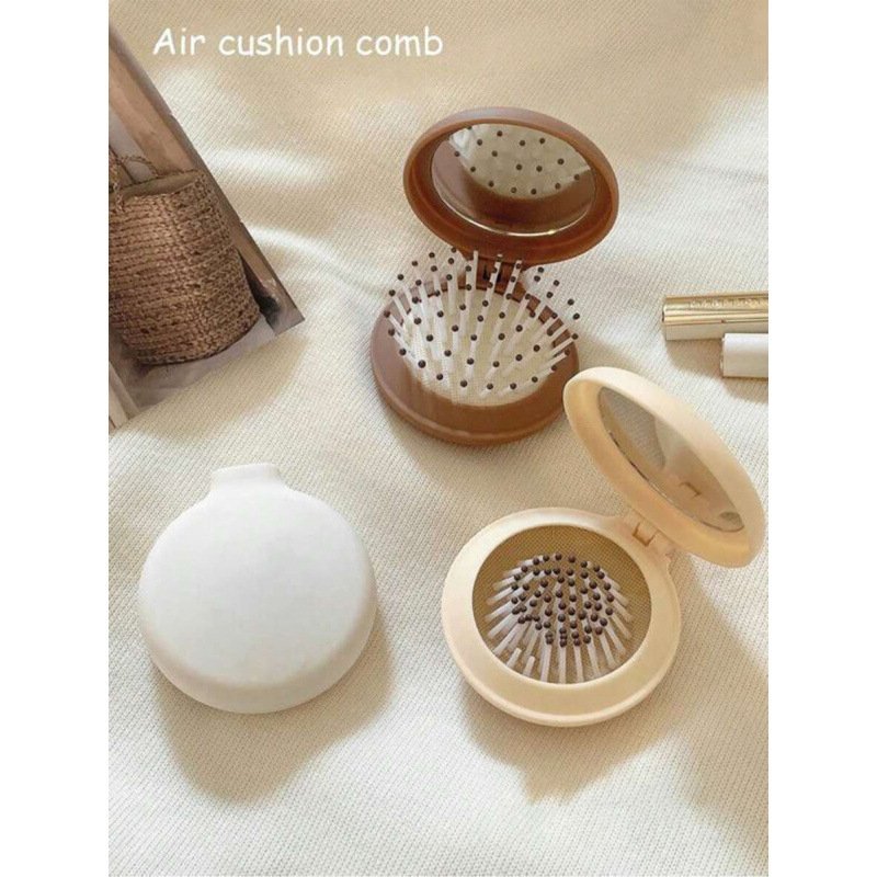 Csomók oldására szolgáló hajkefe légpárnával – Macaron stílus, kód sh21964801; kategória Buckle; anyag Red Bean; szezon téli 2025