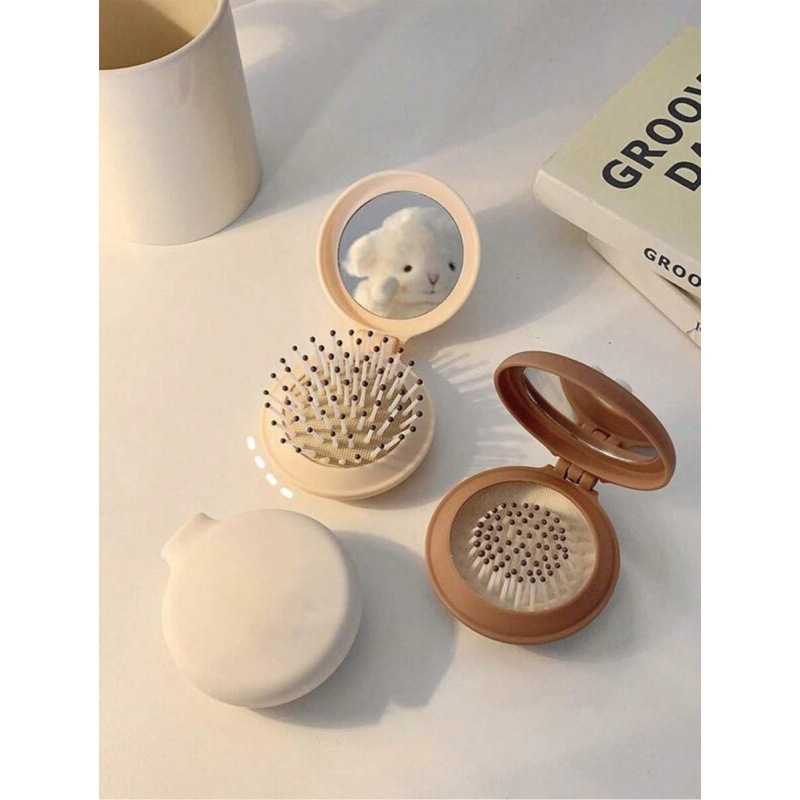 Csomók oldására szolgáló hajkefe légpárnával – Macaron stílus, kód sh21964801; kategória Buckle; anyag Red Bean; szezon téli 2025