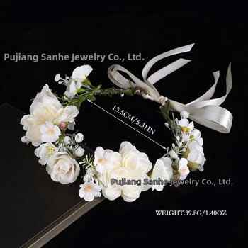 Laste lillekaar juuksepann - käsitsi kootud kangast aksessuaar, lille kuju, bränd Orchid Wreath