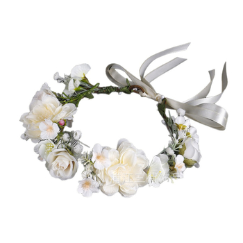 Laste lillekaar juuksepann - käsitsi kootud kangast aksessuaar, lille kuju, bränd Orchid Wreath