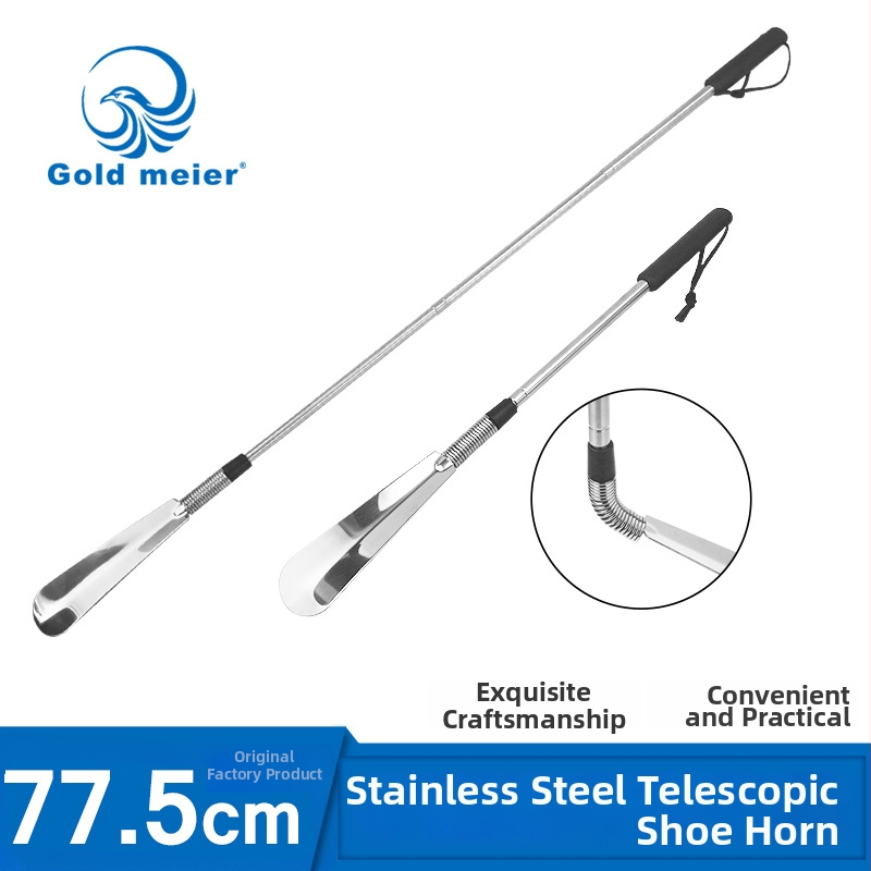 Nerūdceva terasest tõmmatav kingaork — mudel: Stainless steel retractable shoehorn, bränd: junyiking, stiil: Scaling, sobib kõigile aastaajale