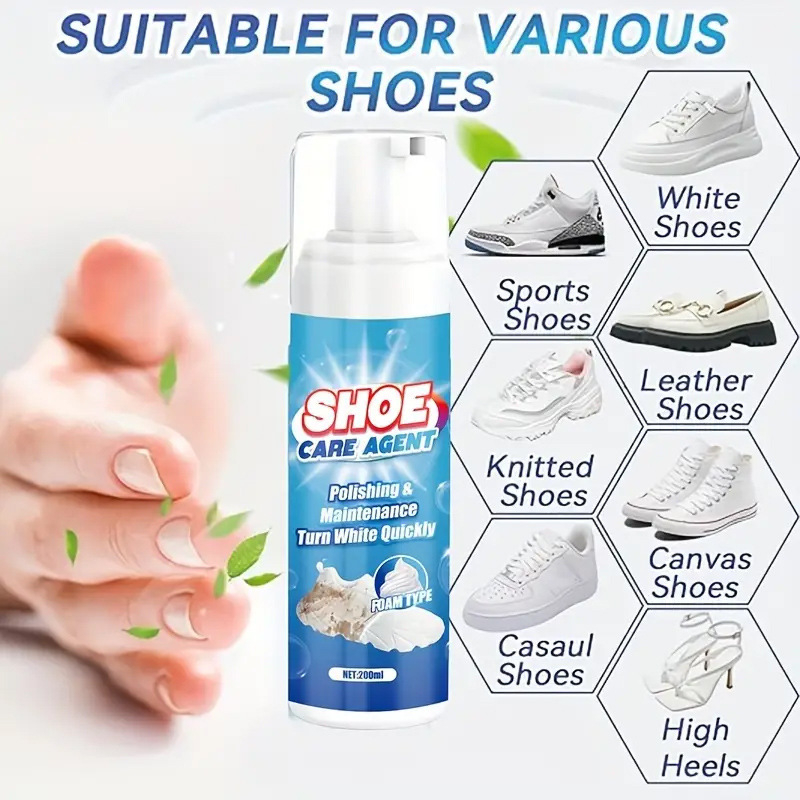 Nuokaiqi vahustav jalatsite puhastussprei – valgendus ja desinfitseerimine, päritolu Guangzhou, mudel Sa32-4