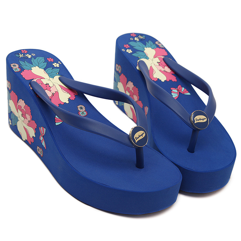 Naiste randade flip-flopid kandiga kontsaga, ülemine materjal kunst PU, ühendatud tald; massaažifunktsioon