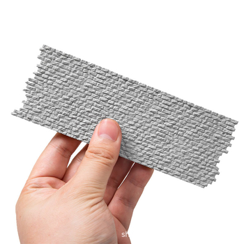 Kipsist mikroskaala arhitektuuriline mudel: Realistlik raudtee kalde sein tellise ja kivi detailidega, mudel K-5*15CM, statiline, DIY-sõbralik ja kohandatav