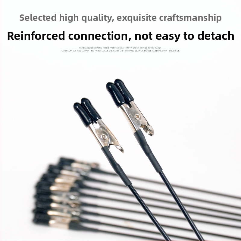 Krāsošanas un žāvēšanas klips Gundam modeļiem ar aerogrāfu – anti-saspringšanas krokodila klips, metāla/plastmasas korpuss, 63 g