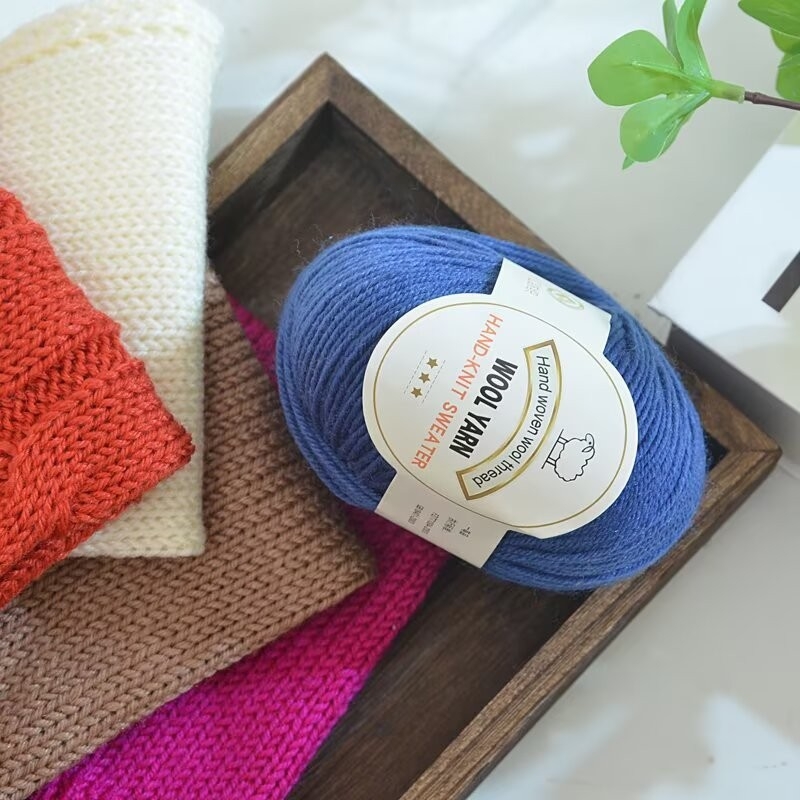 Keskmise paksusega villane lõng käsitöö sallide kudumiseks — skein lõng DIY, sobiv beebidele ja lastele