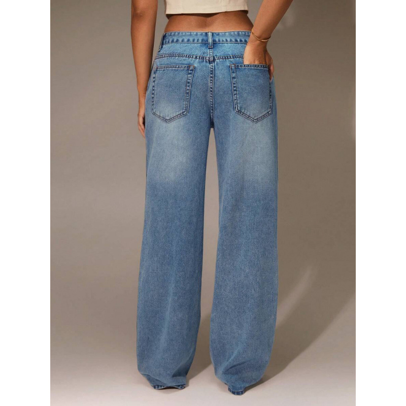 Jenas, vaba sirge joon, vooderdis, polüesteri segu, topelt vöö, tõmblukug kinnitamine