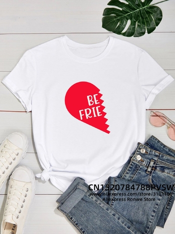 Puuvillast T-särgid naistele kirjaga "Pinky's Best Friend" L. Väljalõige