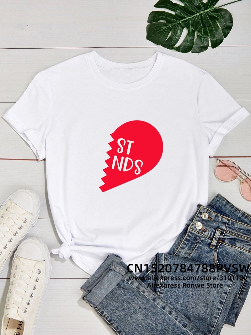 Puuvillast T-särgid naistele kirjaga "Pinky's Best Friend" L. Väljalõige