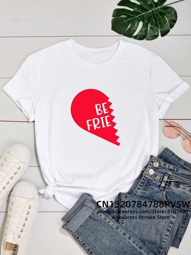 Puuvillast T-särgid naistele kirjaga "Pinky's Best Friend" L. Väljalõige