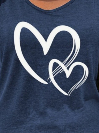 Naiste sleeveless top südameprintiga Euroopa ja Ameerika stiilis; Polüester 95%+ koos Spandexiga; Pikkus 50–65 cm