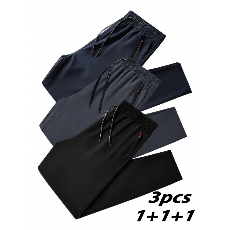 Igapäevased spordipüksid elastse vööga, vaba lõikega, pikad, fliisvoodriga, nelja aastaajaga