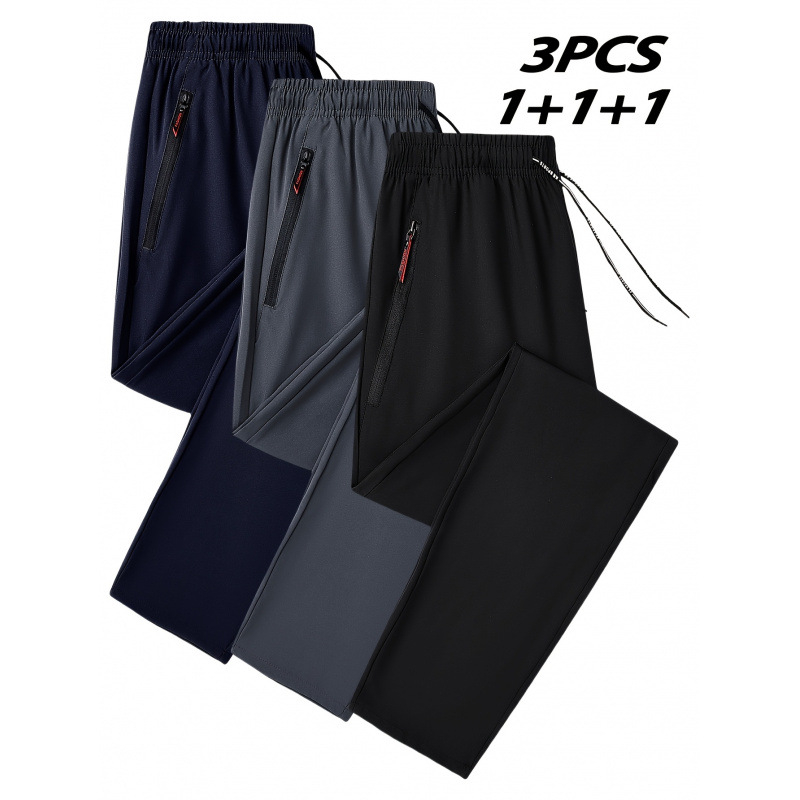 Igapäevased spordipüksid elastse vööga, vaba lõikega, pikad, fliisvoodriga, nelja aastaajaga