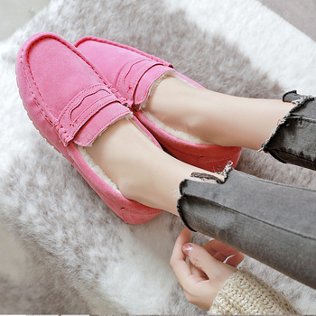 Talvised uued stiilsed soojad fliisvoodriga mokasiinid naistele 2023. aastaks, Korea stiilis, mitmekülgsed, paelteta, populaarsed puuvillased kingad veebist.