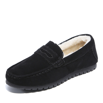 Talvised uued stiilsed soojad fliisvoodriga mokasiinid naistele 2023. aastaks, Korea stiilis, mitmekülgsed, paelteta, populaarsed puuvillased kingad veebist.