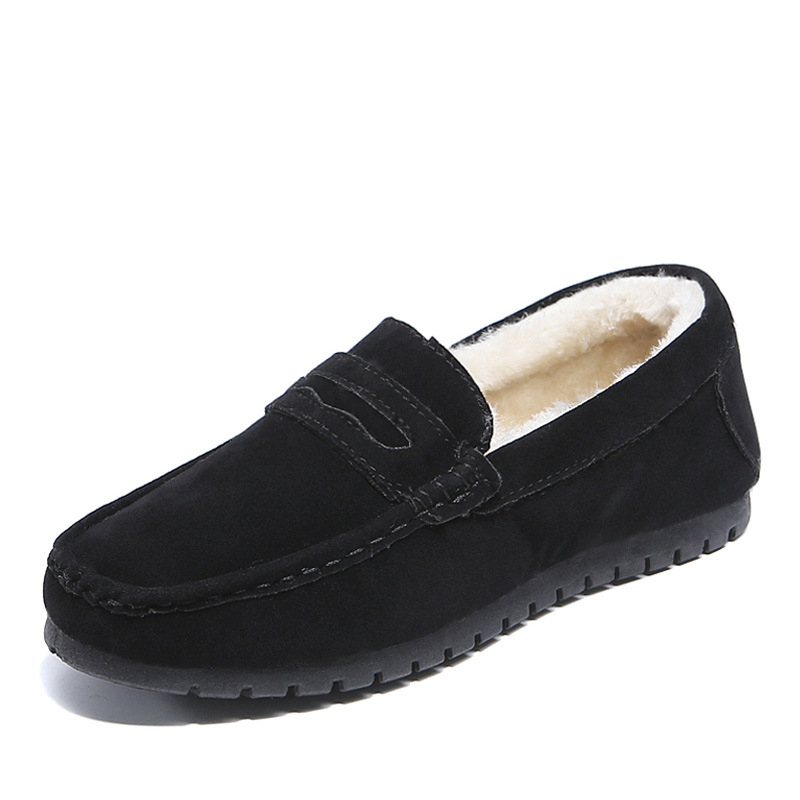 Talvised uued stiilsed soojad fliisvoodriga mokasiinid naistele 2023. aastaks, Korea stiilis, mitmekülgsed, paelteta, populaarsed puuvillased kingad veebist.