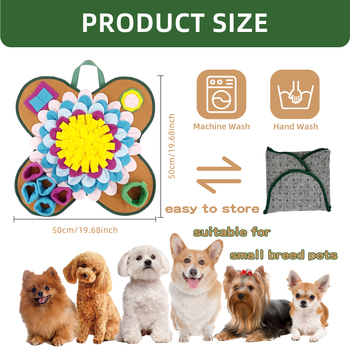 Lemmikloomade söögiks ja mõistatustele mõeldud matt, polaarfliisist materjalist, sobib koertele ja kassidele