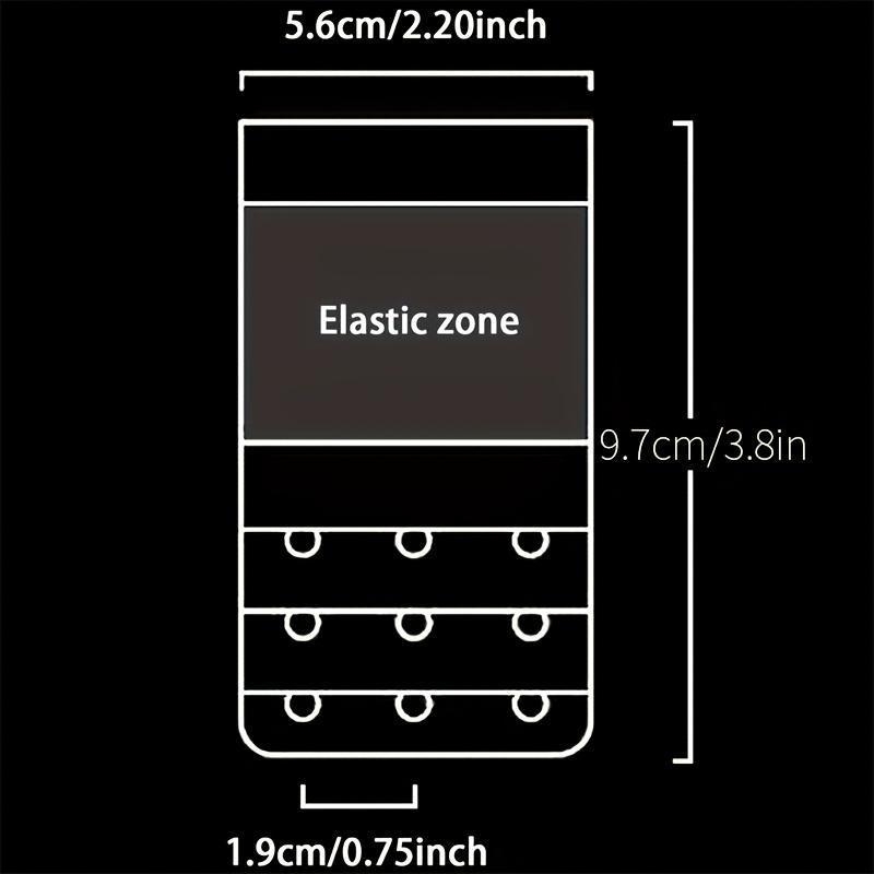 3-os osaline rinnahoidja pikenduste komplekt, mittekootud materjalist, paksendatud materjal, tootekood zk1731127057995895414
