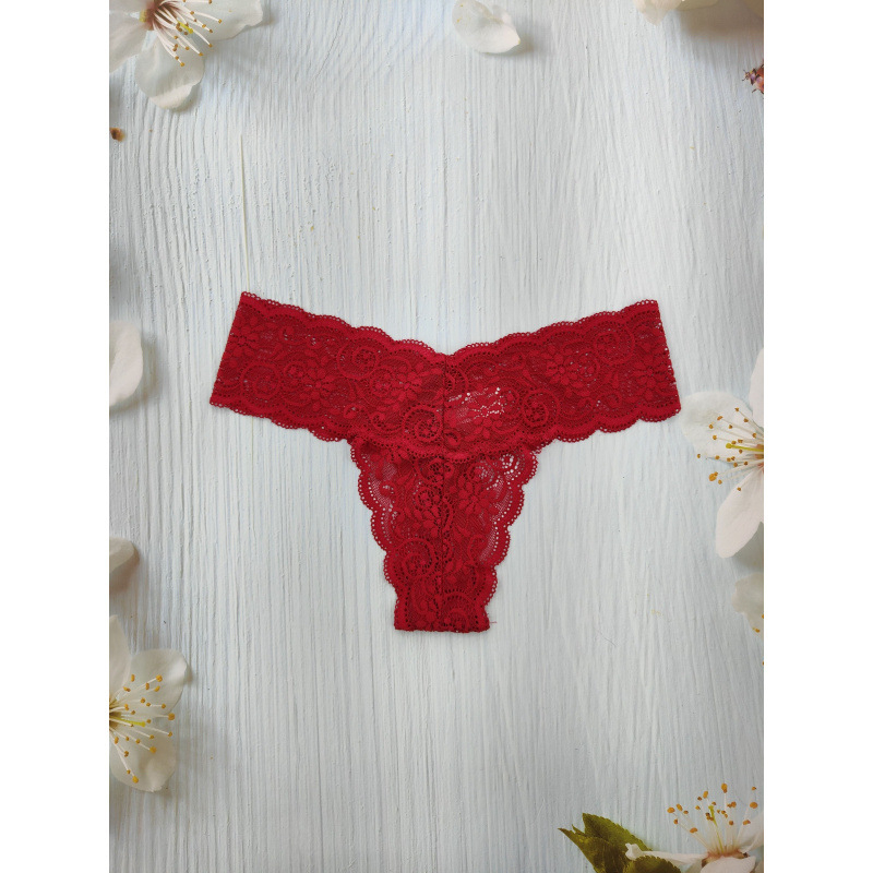 Naiste aluspüksid madala talje, pits, fliis materjal, 3D muster, bambuse vooder