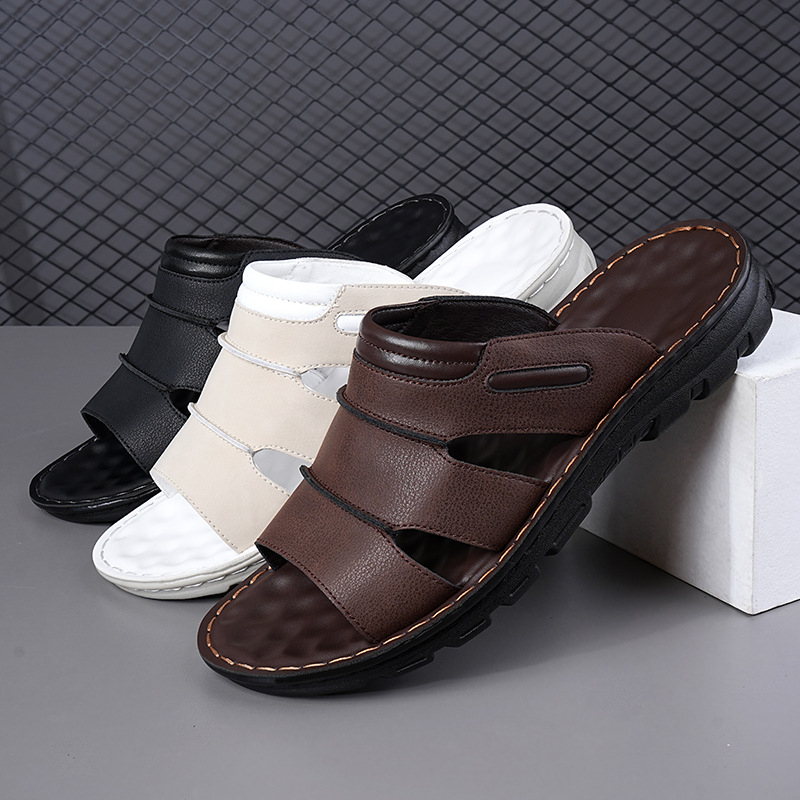 Meeste suvesandlid vabamas stiilis (anti-slip PU ülaosa, PVC talla, täiskasvanutele)