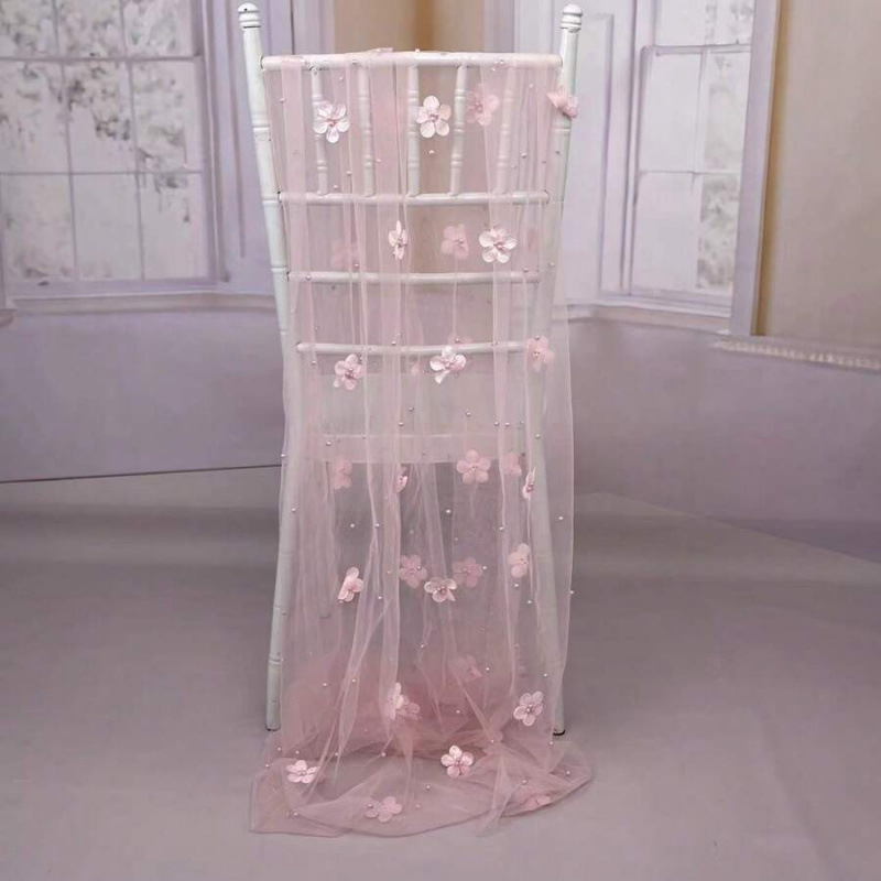 Lilleline šifoonist laua runner, läbipaistev, ebatavaline kuju, õlimaal stiil