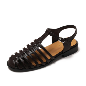 Ühe rihmaga sandaalid, PU ülemine, TPR tall, tallal paksus 3-5 cm, ümara varbaotsaga