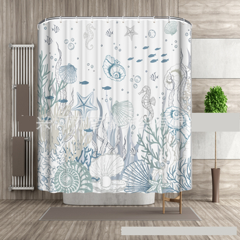 Ookeaniteemalised dušikardinad, vannitoa vahekardinad, digitaalselt trükitud vannitoakomplektid (3- ja 4-osalised), vannitoatarbed – hulgitellimustele kehtivad soodushinnad.