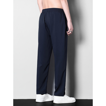 Meeste vabaajapüksid Lycra materjalist, fleece vooder, elastne vöökoht, pikad püksid, pencil lõige