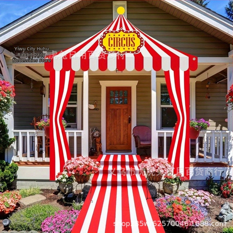 Ürituste lipp unika kujuga — polüester, tsirkuse motiiv, ruumiplaneerimise rekvisiit, bränd Tiger tiger rabbit