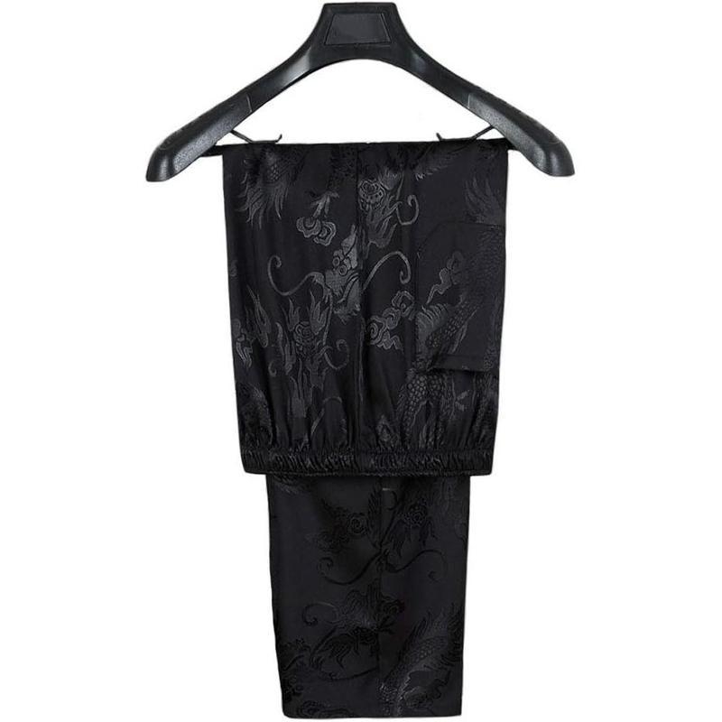 Hiina traditsiooniline särk, vaba lõige, seisev krae, lühikesed varrukad, linane-siidi segu, kortsumiskindel