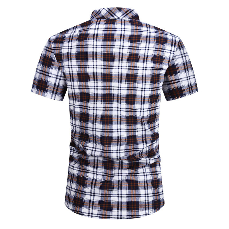 Meeste vabaaja nööbiga särk, ruuduline muster, fleece vooder, 3/4 varrukad, 100% polüester