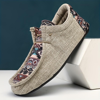 Denim ülaosas loaferid, terava ninaga, lame tallaga, loomamustriga