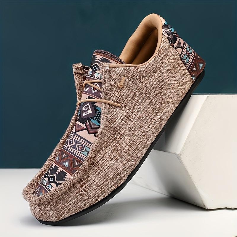 Denim ülaosas loaferid, terava ninaga, lame tallaga, loomamustriga