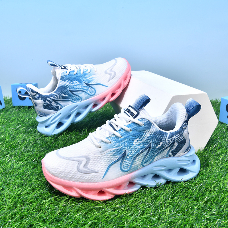 Unisex laste jooksujalatsid kunstnahast ülaosaga, EVA tald, kerged ja kulumiskindlad, Velcro-kinnitusega