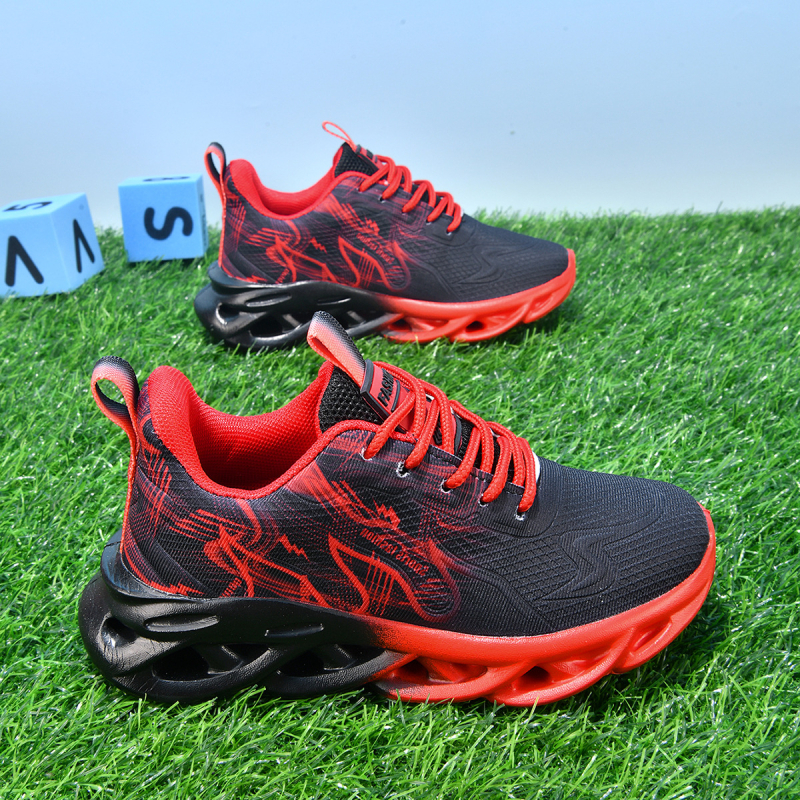 Unisex laste jooksujalatsid kunstnahast ülaosaga, EVA tald, kerged ja kulumiskindlad, Velcro-kinnitusega