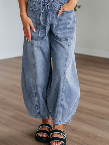 Laiad džinsid, kõrge vöökoht, puuvilla-poliesteri segu, kerge venivus, pikad püksid, igapäevane jaapani-korea stiil