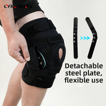 Põlvetugi reguleeritava hingega, avatud disain, poolkuu plaat, terasest kinnitus, klooropreen kumm