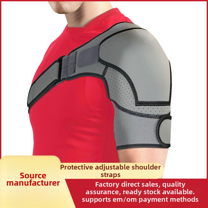 Õla kaitse reguleeritava surve süsteemiga ja ühe õla rihmaga, polüesterkiud, täiskasvanutele – korvpall