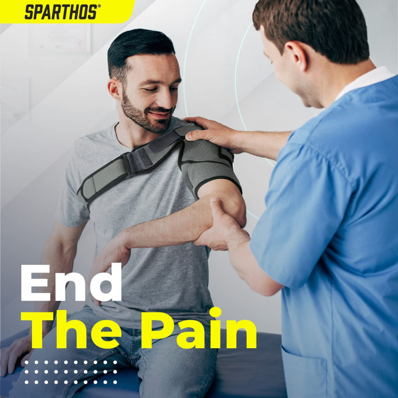 Õla kaitse reguleeritava surve süsteemiga ja ühe õla rihmaga, polüesterkiud, täiskasvanutele – korvpall